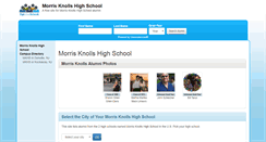 Desktop Screenshot of morrisknollshighschool.org